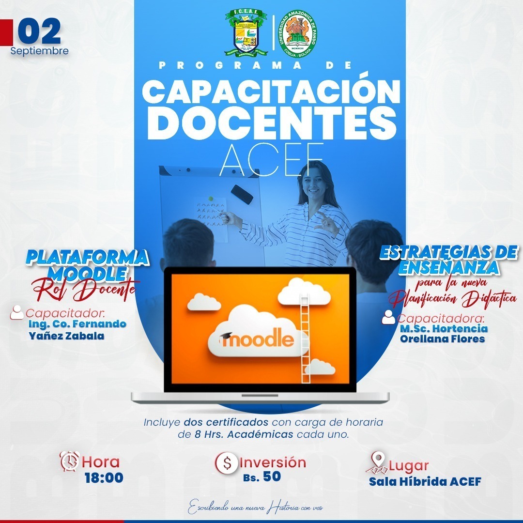 PROGRAMA DE CAPACITACIÓN DOCENTES ACEF